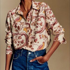 Sezane Annie button down shirt blouse